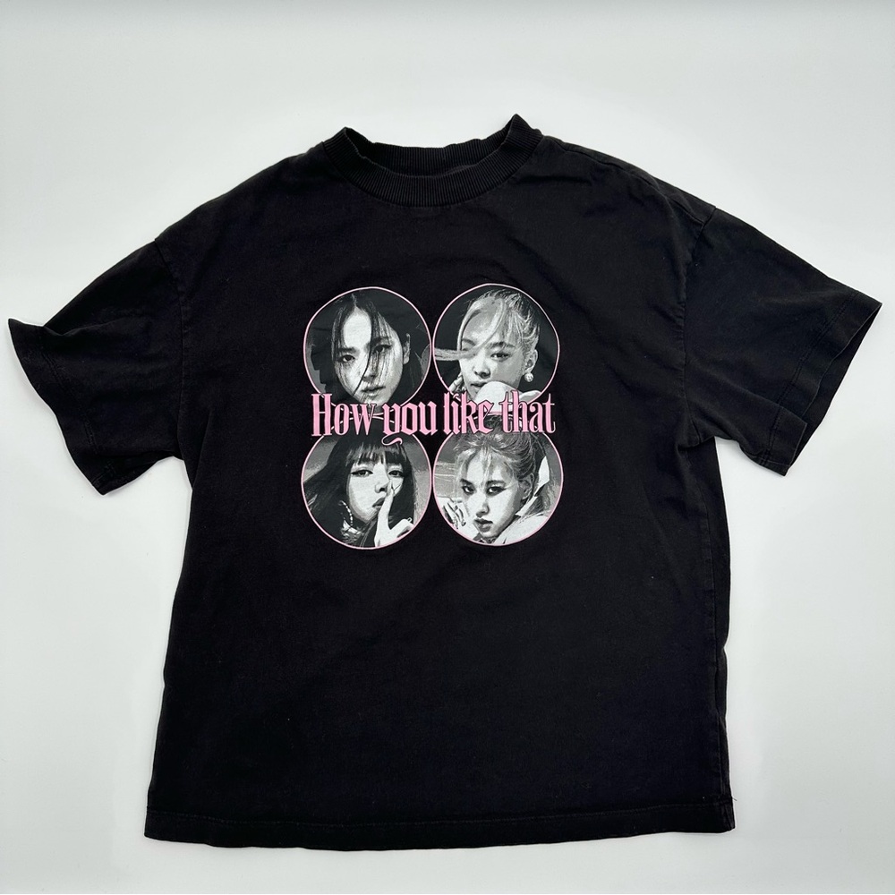 BlackPink BP Official How You Like That Black T-SHIRT H&M Women’s‎ Small/Medium